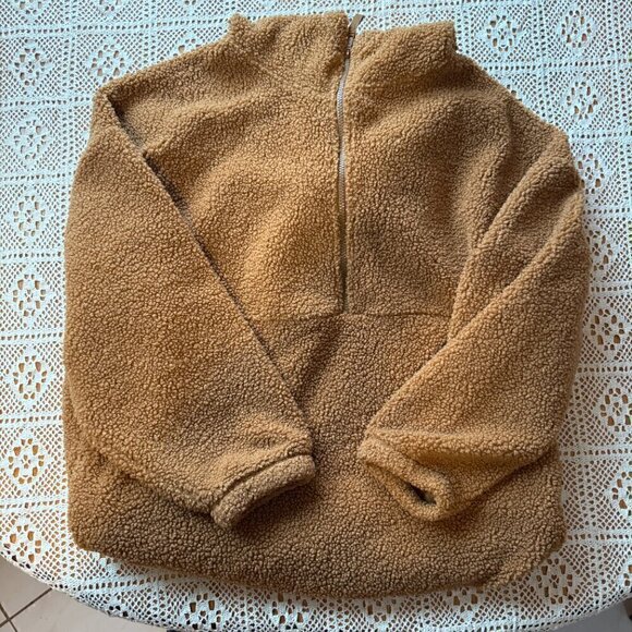 XL old navy  sherpa quarter zip sweater - Picture 5 of 5